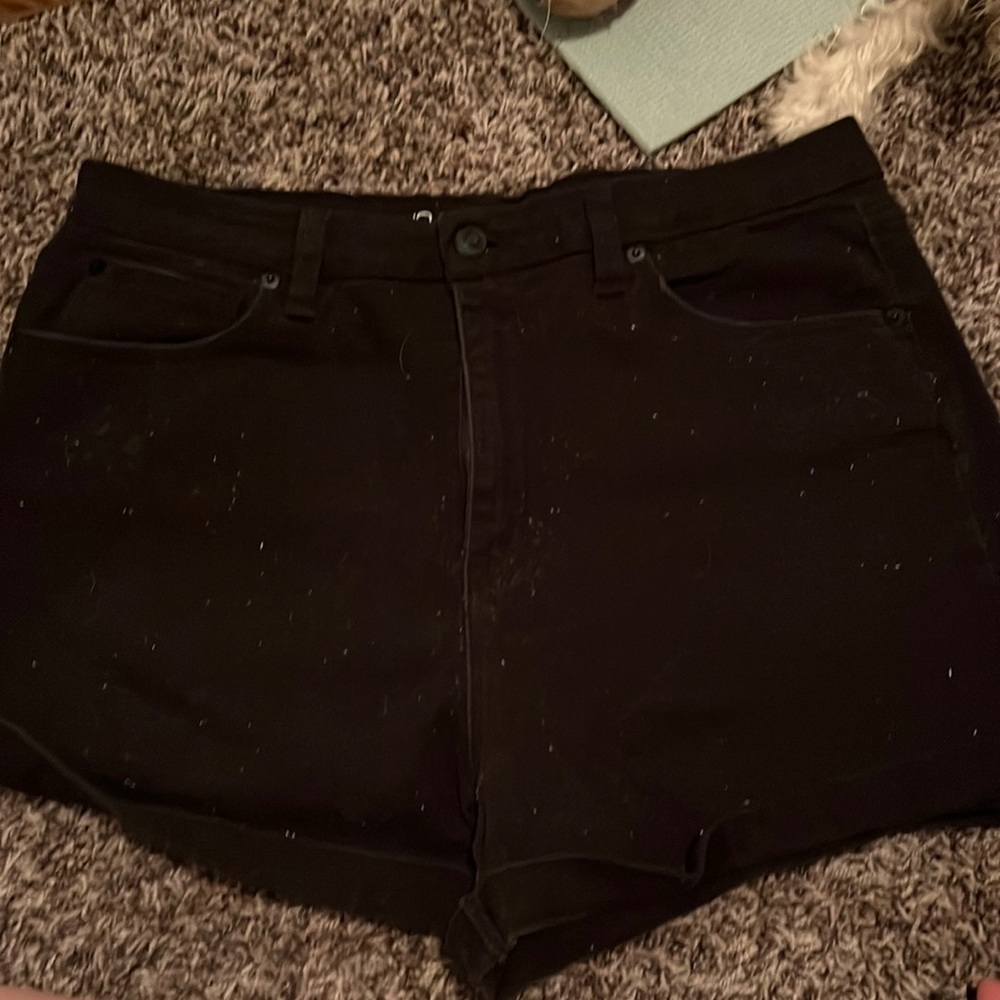 Black Jean shorts